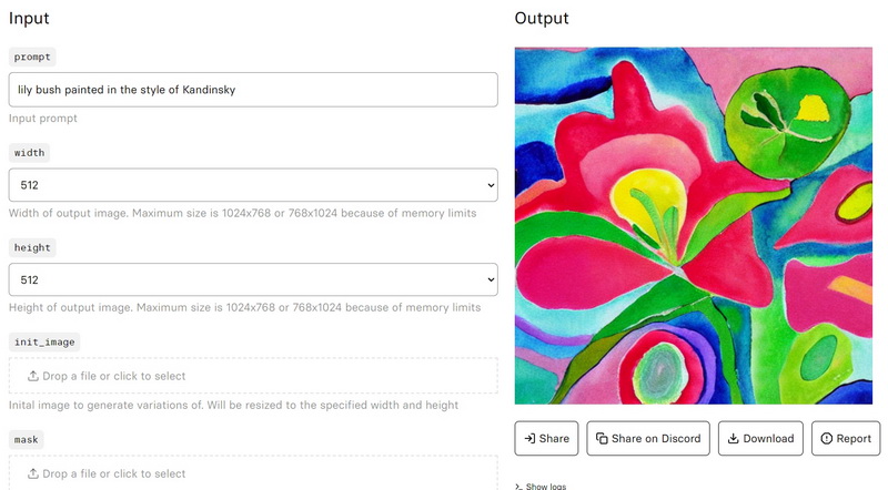 Рисунок в стиле Кандинского