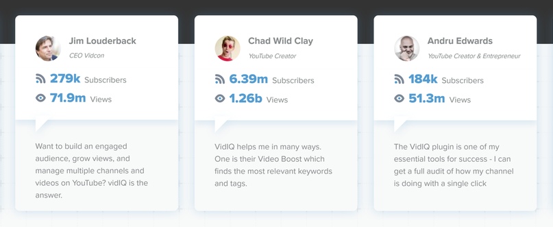 Блок с отзывами на сайте