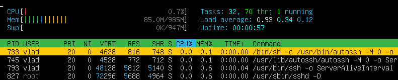 Консоль, htop, ssh