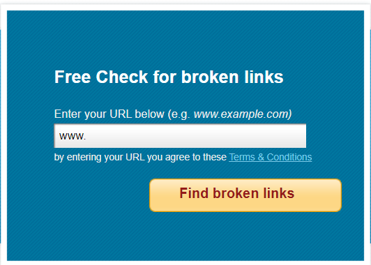 Online Broken Link Checker
