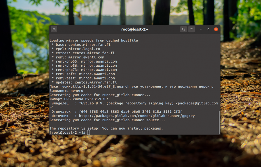 Добавляем репозиторий