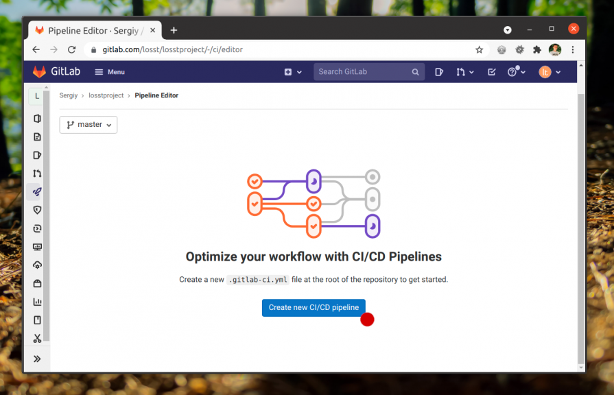 Create New CI/CD Pipeline