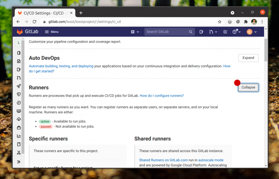 Нажимаем кнопку Expand