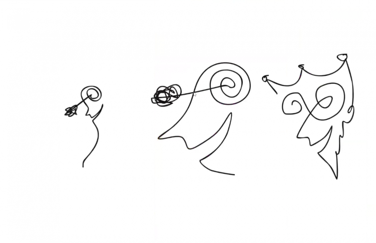 Тогда я решил добавить свой стиль буквально — нарисовал от руки мультяшных человечков и отправил
                            их вместе с промптом и предыдущей генерацией