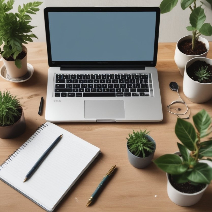 Сомнительный рабочий стол копирайтера by Artbreeder