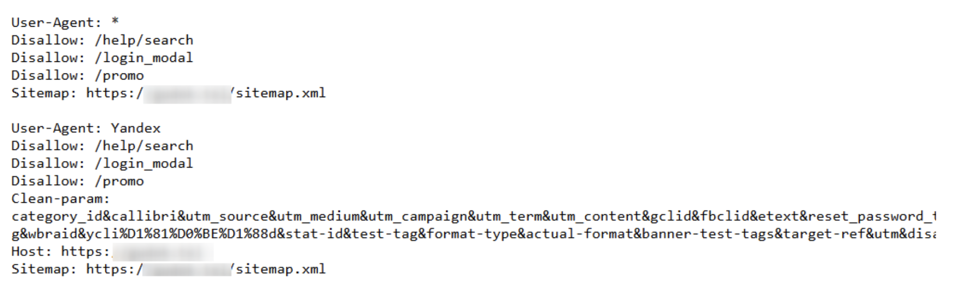 Файл можно редактировать. Чтобы скрыть страницы от индексации, добавьте перед ними директиву «disallow:»