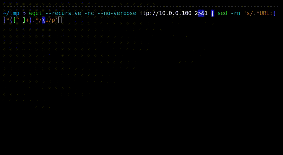 Утилита wget умеет работать с FTP