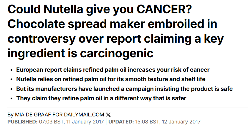 Скандал с Nutella