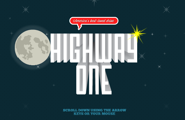 пример интерактивного одностраничного сайта