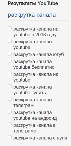 Составление семантического ядра для продвижении бизнеса на Youtube